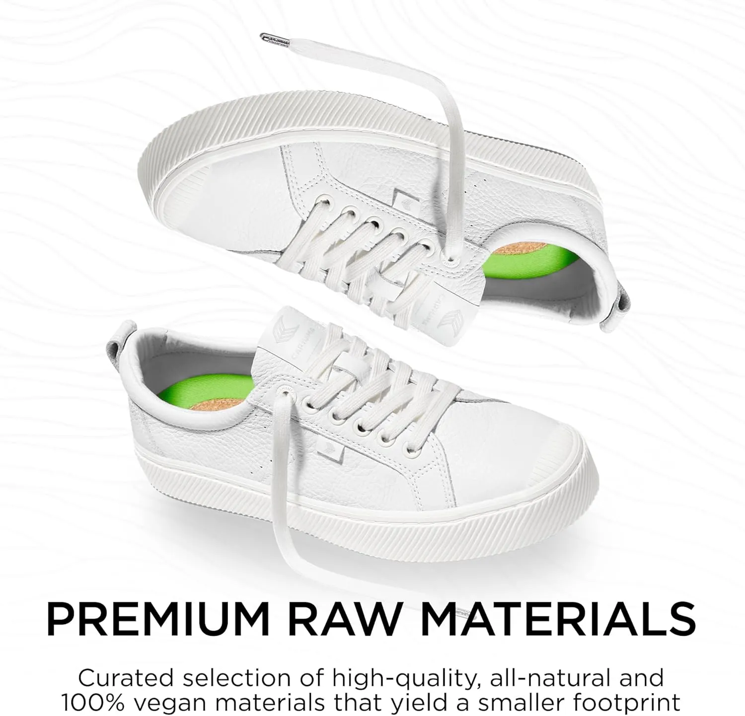 OCA Low Premium Leather Sneakers, Comfortable Shoes for Women, Lightweight & Sustainable, Versatile Casual Footwear with 100% Vegan Insoles, Rubber