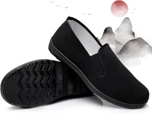 Old Beijing Cloth Shoes, Chinese Tai Chi Shoes, Kung Fu Shoes, Unisex Traditional Retro Casual Canvas Martial Arts Shoes, Rubber Sole