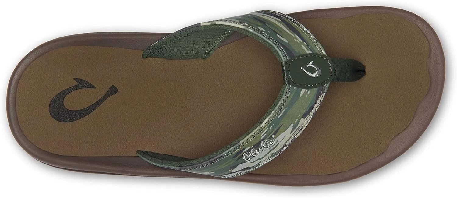 OLUKAI Ohana Pa'i Men's Beach Sandals, Quick-Dry Flip-Flops, Water Resistant & Lightweight, Ultra Comfortable Fit