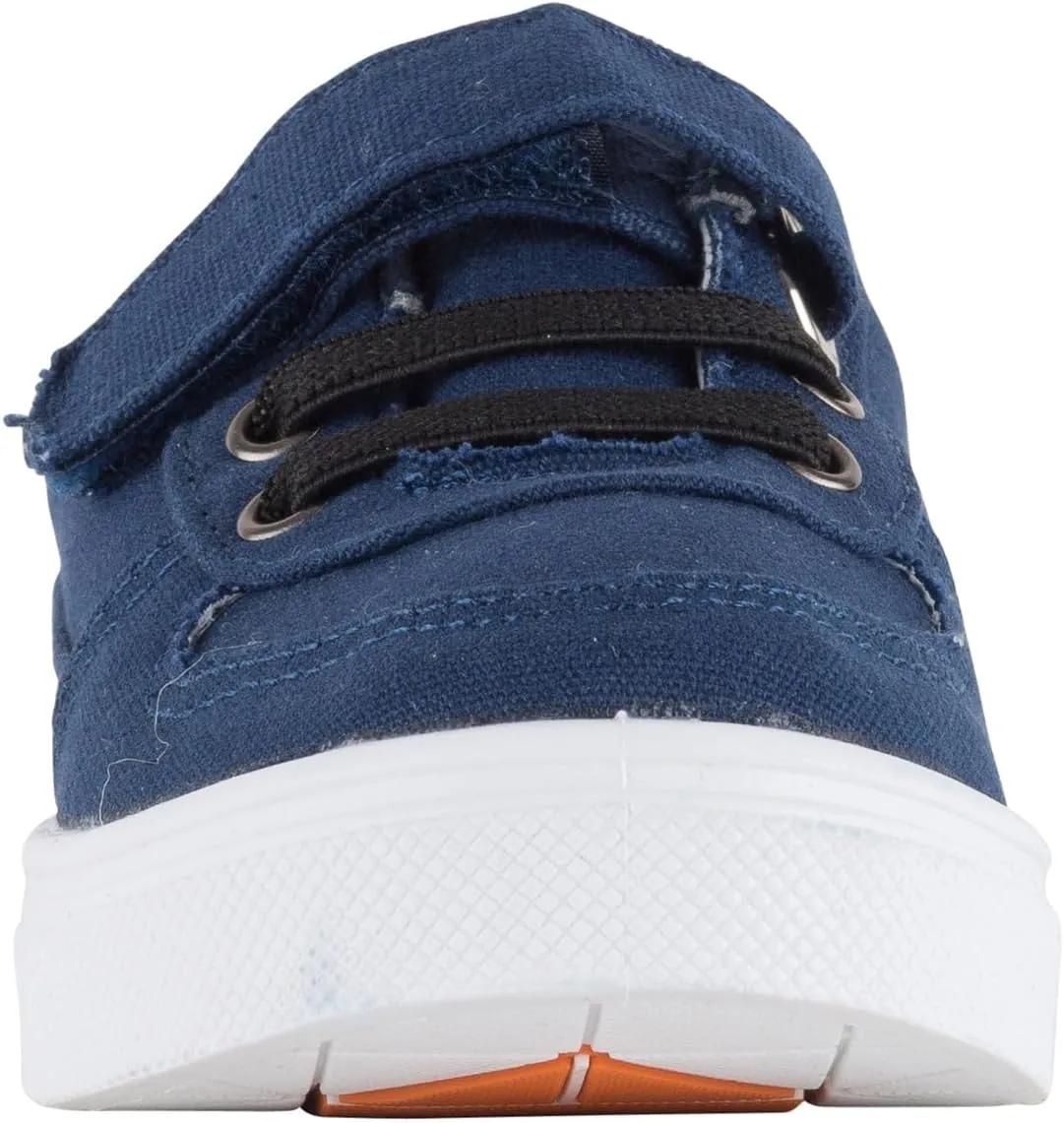 Oomphies Ethan Boys Low-Top Sneakers – Canvas Upper, Hook & Loop Closure, Cushioned Footbed & Durable Rubber Sole