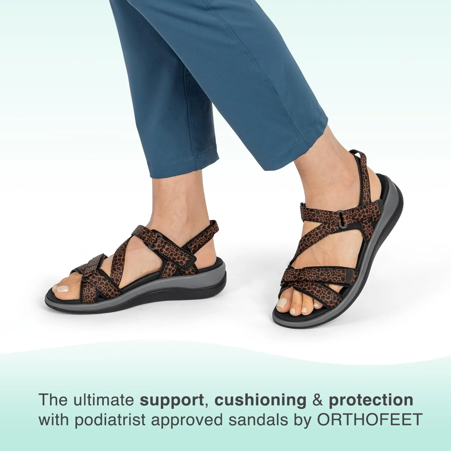 Orthofeet Women's Orthopedic Water-Friendly Lake Sandals