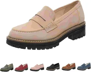 Orthoture-Orthopedic Platform Loafers,Wide Toe Lightweight Casual Comfort Shoes,Slip-On Suitable for All Foot Shapes