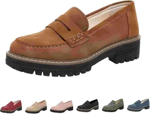 Orthoture-Orthopedic Platform Loafers,Wide Toe Lightweight Casual Comfort Shoes,Slip-On Suitable for All Foot Shapes