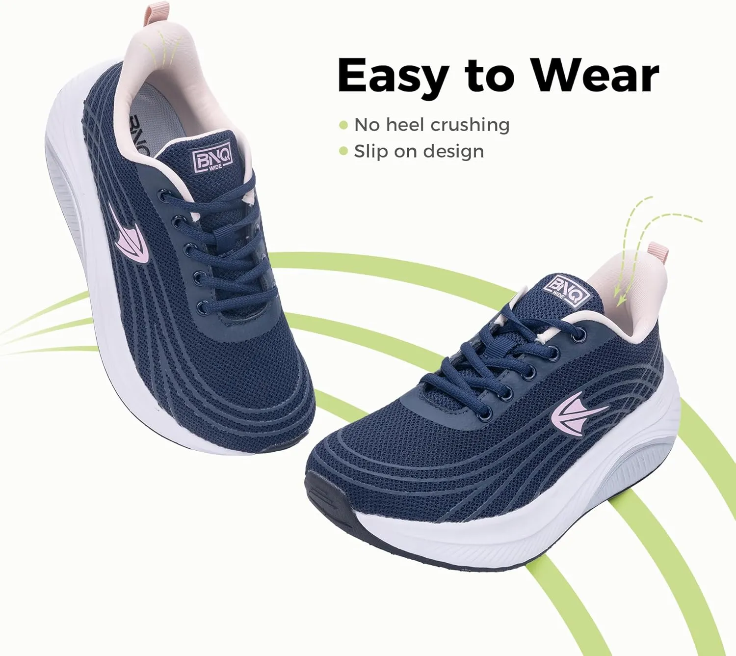 PERSOUL Wide Toe Box Shoes Women Walking Shoes with Arch Support Comfortable Tennis Sneakers for Plantar Fasciitis Foot Pain Relief US 6-11