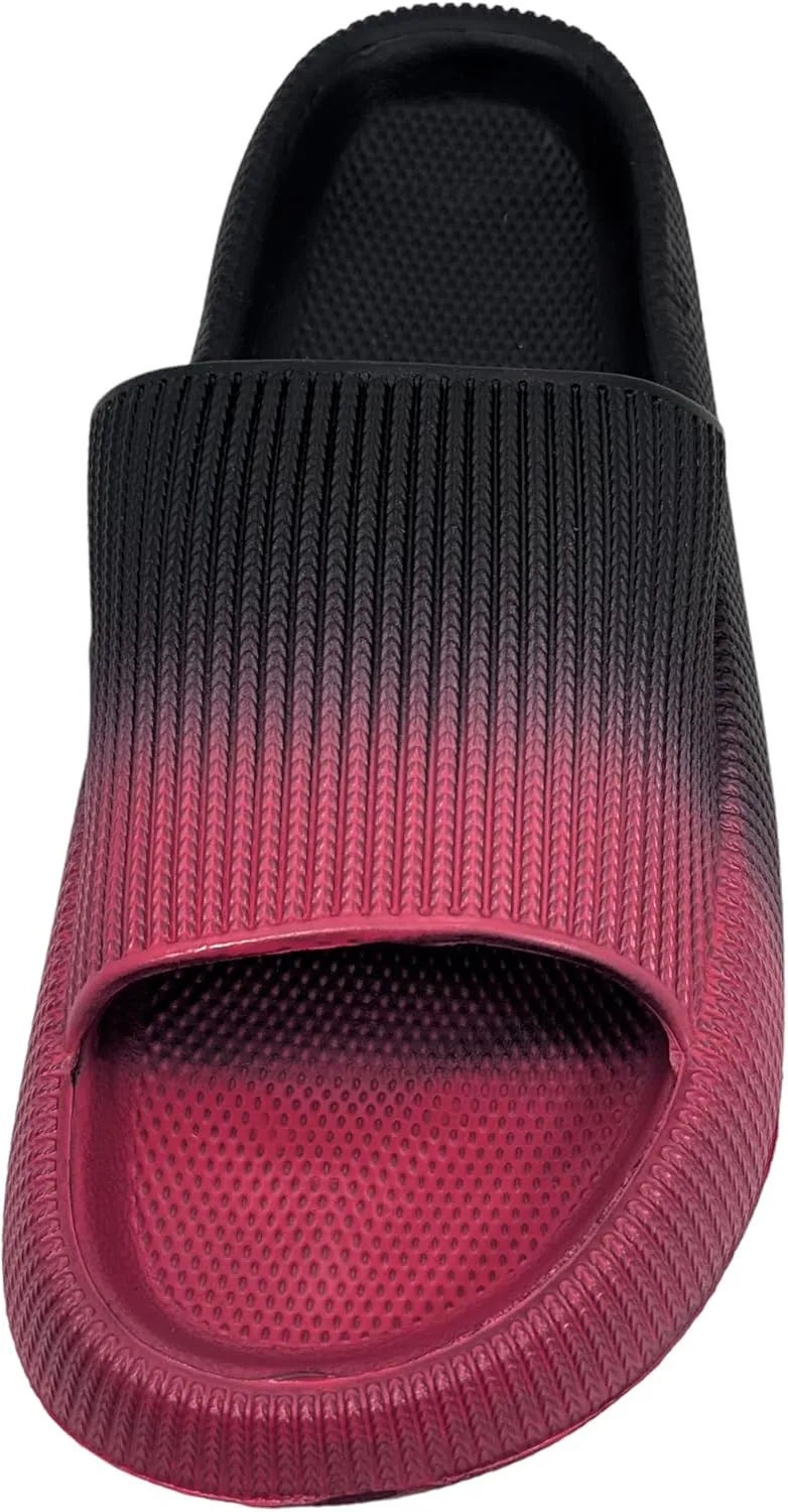 Pillow Slippers for Women Non Slip Quick Drying Shower Slides Bathroom Sandals | Ultra Cushion | Thick Sole