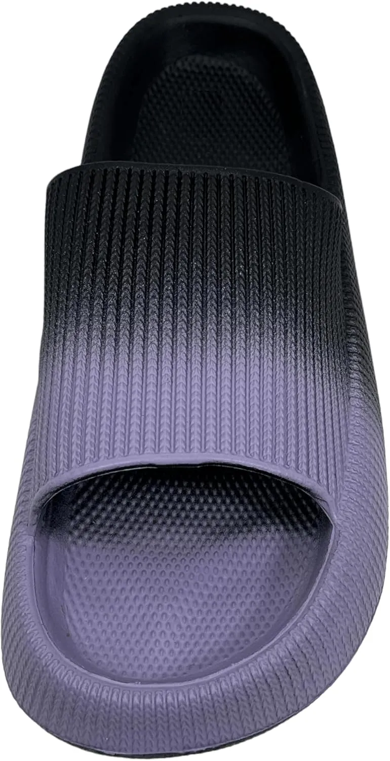 Pillow Slippers for Women Non Slip Quick Drying Shower Slides Bathroom Sandals | Ultra Cushion | Thick Sole