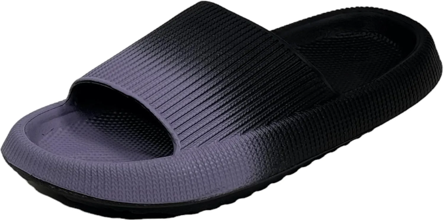 Pillow Slippers for Women Non Slip Quick Drying Shower Slides Bathroom Sandals | Ultra Cushion | Thick Sole