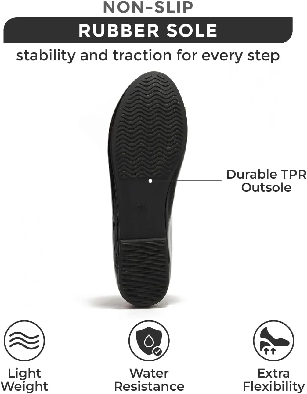 Project Cloud Ballet Flats for Women - Crystal-Embellished Mesh Ballet Flats for Women Footwear - Non-Slip Mary Jane Shoes with Memory Foam - Casual Footwear for All-Day Comfort (Amity)