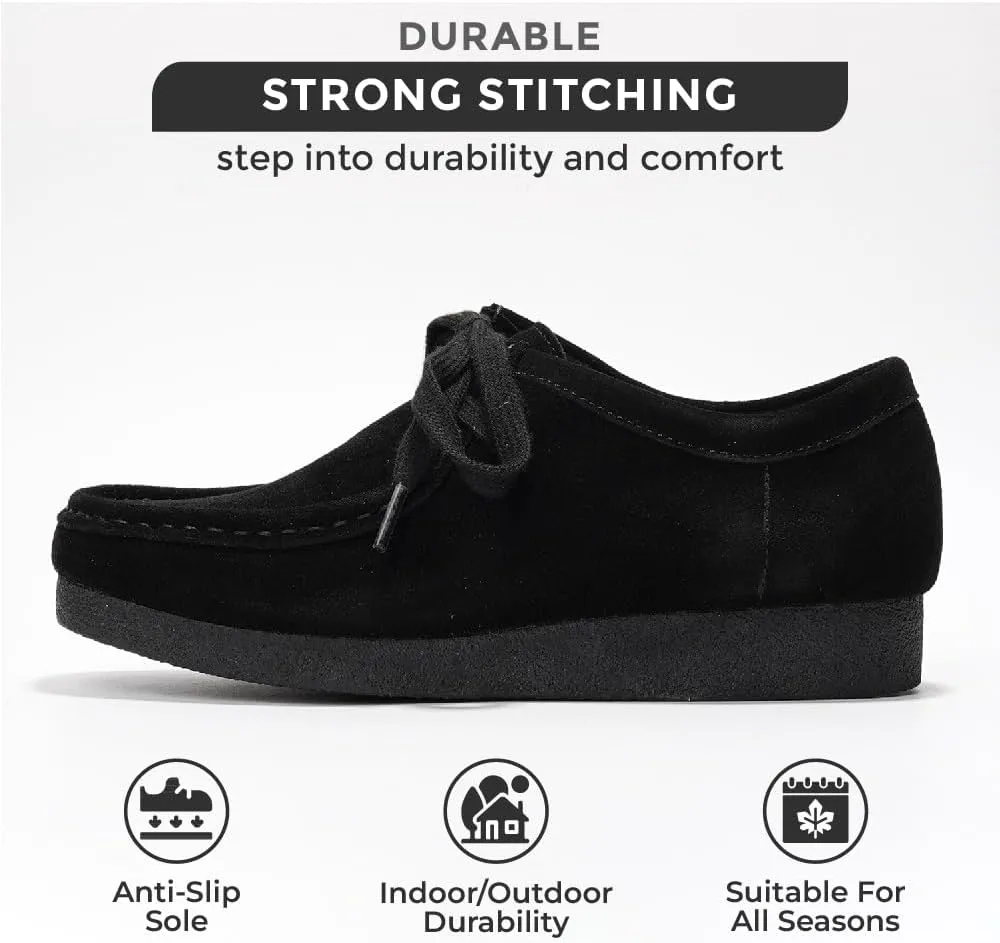 Project Cloud Genuine Leather Womens Shoes - Memory Foam Insole Oxford Shoes for Women Footwear - Lightweight Anti-Slip Sole Casual Work Loafers with Lace (Wally)