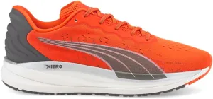 PUMA Mens Magnify Nitro Lace Up Running Sneakers Shoes - Orange - Size 10 M