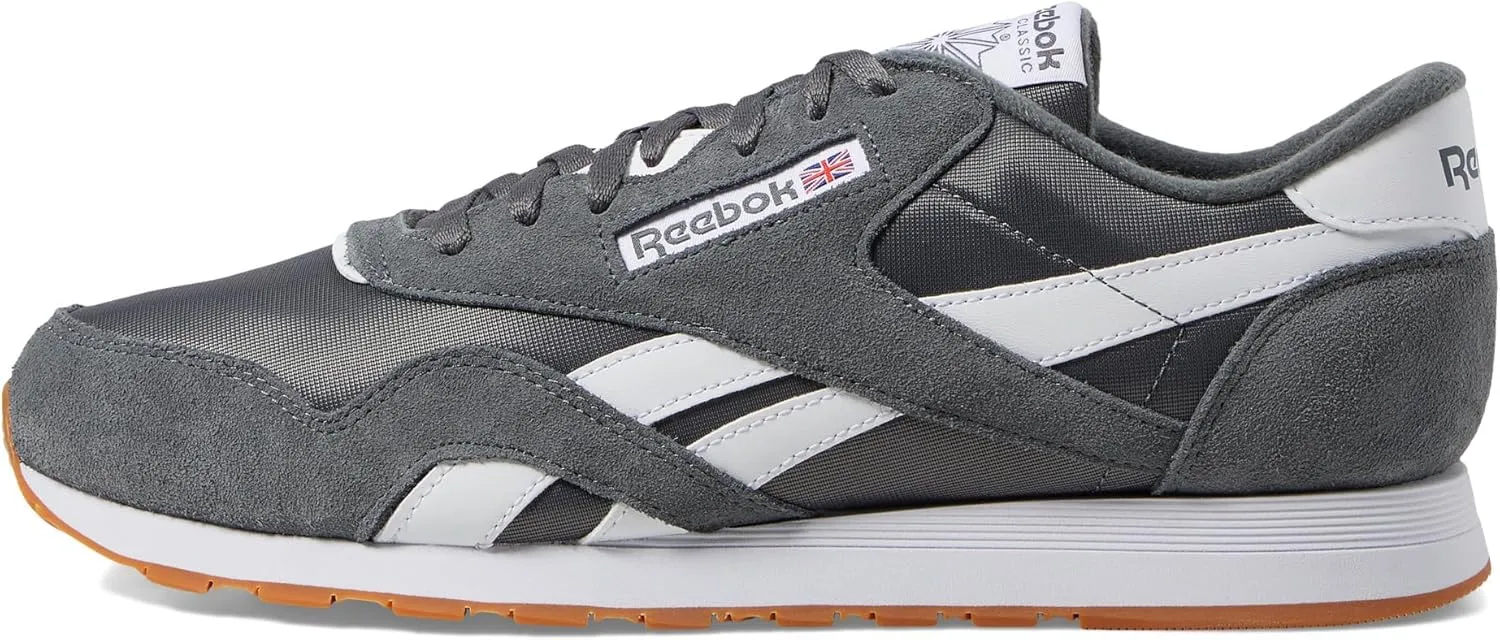 Reebok Mens Classic Cushioned Footbed Faux Leather Running & Training Shoes