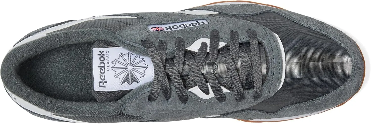 Reebok Mens Classic Cushioned Footbed Faux Leather Running & Training Shoes