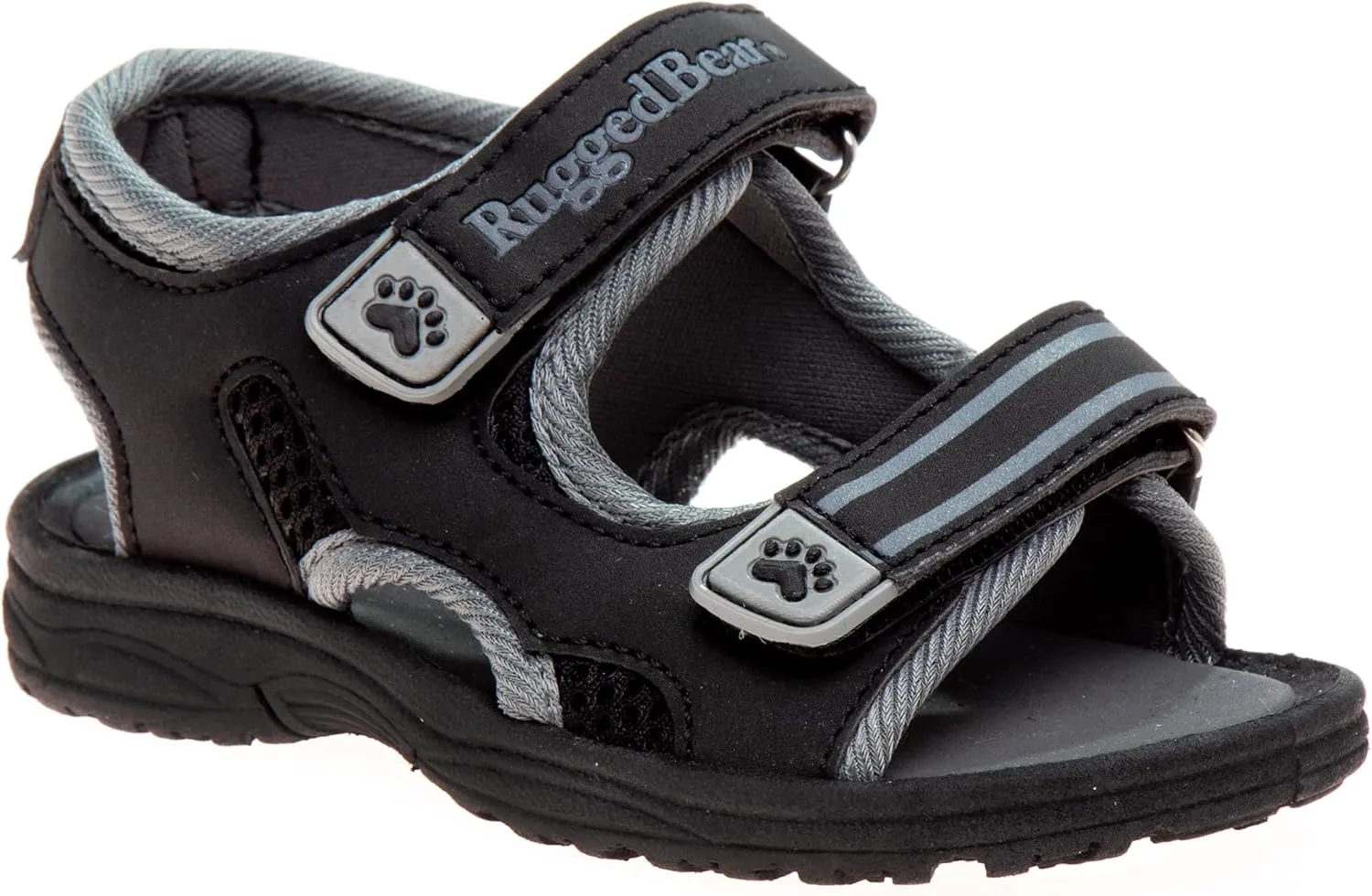 Rugged Bear Kids Boys Girls Open-Toe Outdoor Sport Water Sandals - beach pool slide adjustable strap shoes athletic summer (Toddler/Little Kid/Big Kid)