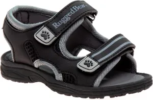 Rugged Bear Kids Boys Girls Open-Toe Outdoor Sport Water Sandals - beach pool slide adjustable strap shoes athletic summer (Toddler/Little Kid/Big Kid)