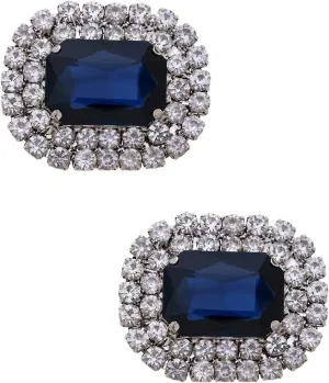 Ruihfas Bridal Wedding Shoes Dress Hat Accessories Fashion Rhinestones Crystal Shoe Clips 2 Pcs