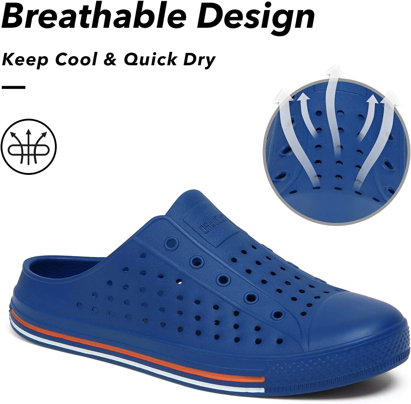 SAGUARO Women's Men's Garden Clogs Shoes Casual Slippers Unisex Quick Drying Sandals Summer Anti-Skid Beach Shoes