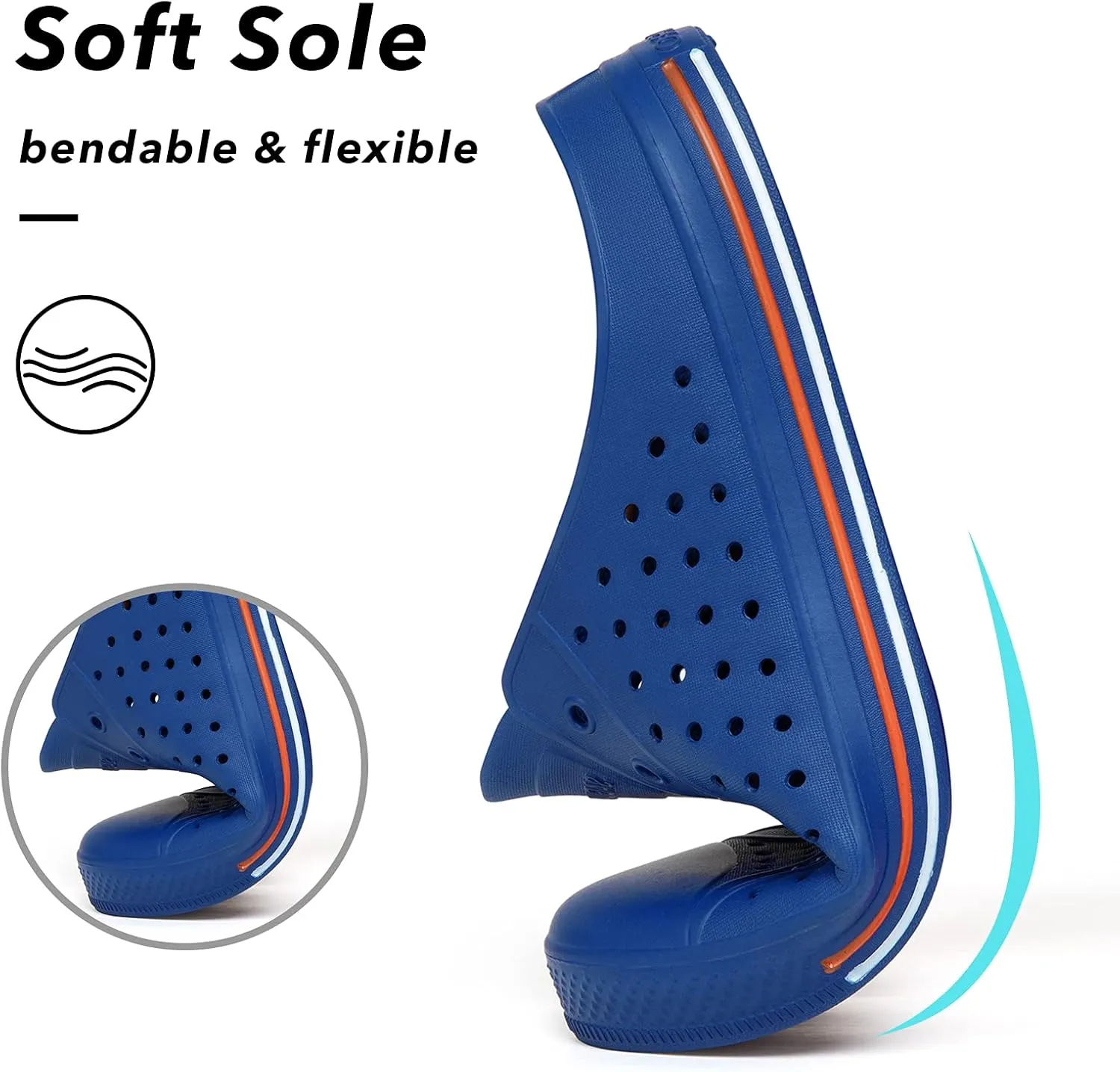 SAGUARO Women's Men's Garden Clogs Shoes Casual Slippers Unisex Quick Drying Sandals Summer Anti-Skid Beach Shoes