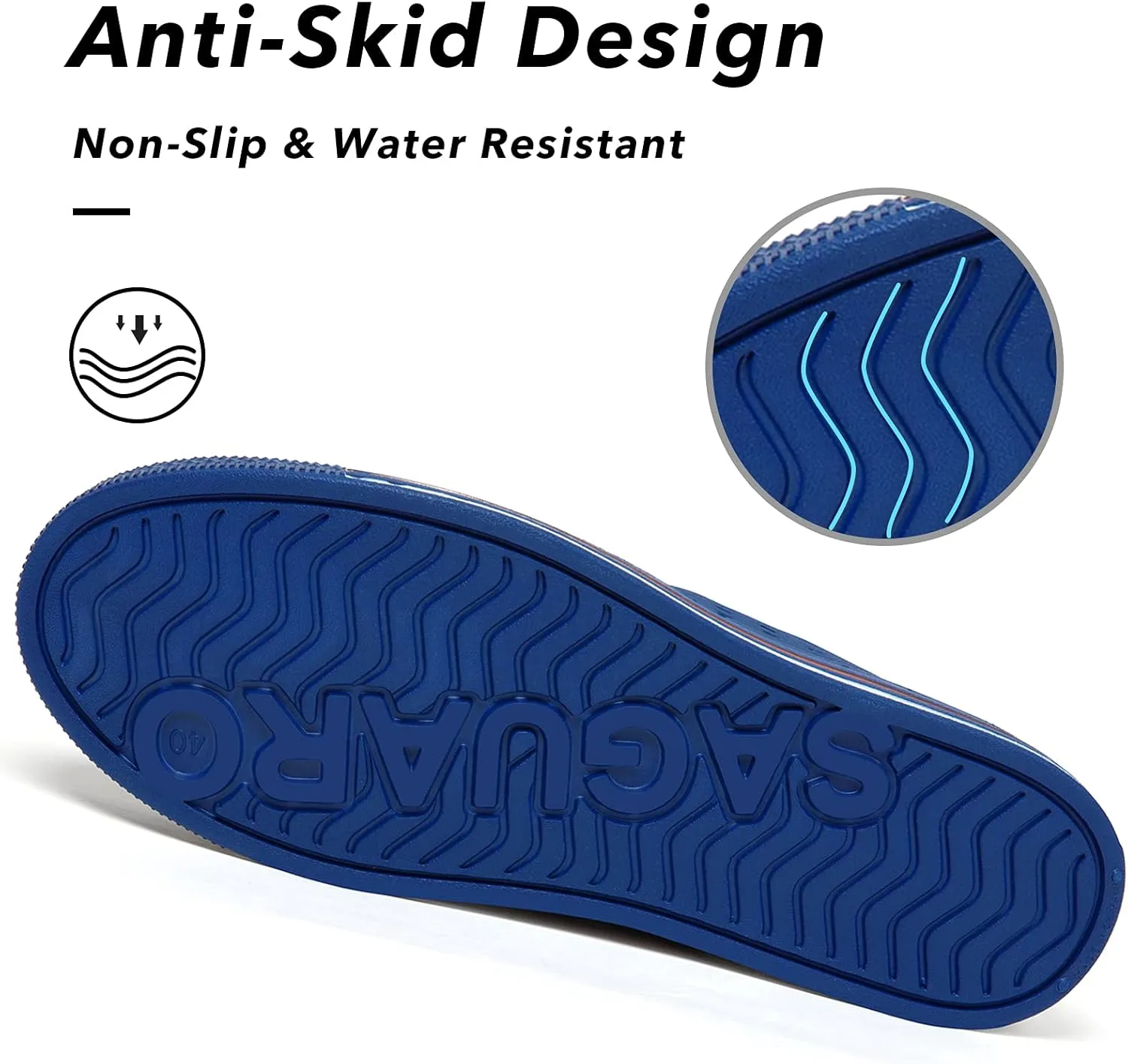 SAGUARO Women's Men's Garden Clogs Shoes Casual Slippers Unisex Quick Drying Sandals Summer Anti-Skid Beach Shoes