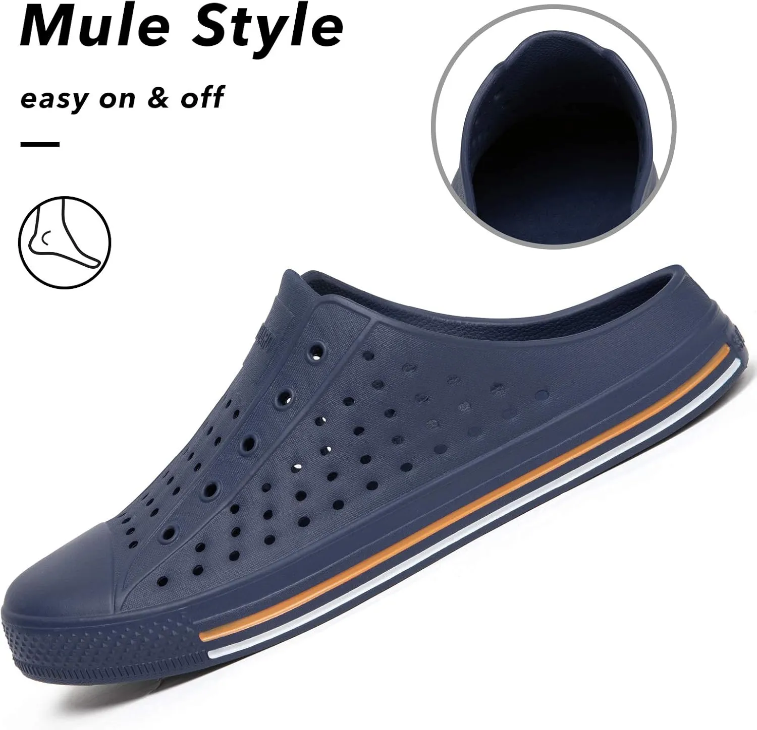 SAGUARO Women's Men's Garden Clogs Shoes Casual Slippers Unisex Quick Drying Sandals Summer Anti-Skid Beach Shoes