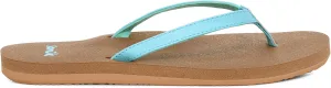 Sanuk Yoga Joy | Flip Flops for Women | Yoga Sandals For Women | Women's Beach Sandals | Memory Foam Footbed, Sky Blue, 5