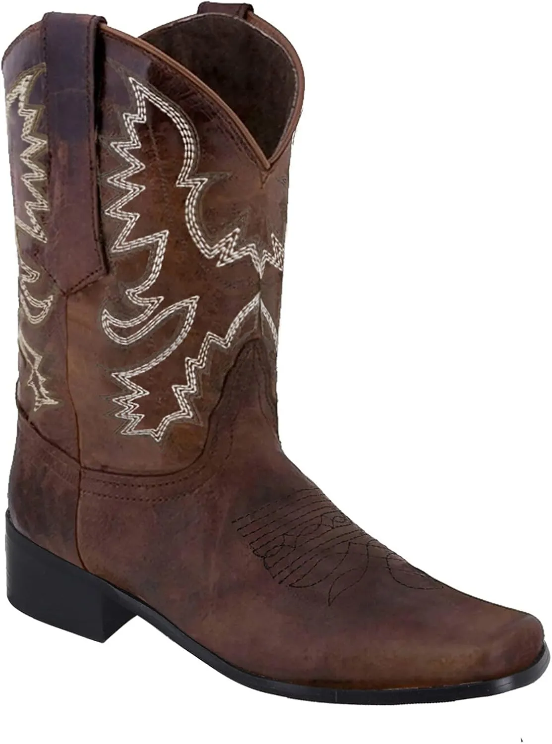SBGMoSJ Fall Boots 2023 Trendy Black Cowboy Boots Wide Woman Black Western Boots for Woman Black and Brown Ankle Cowboy Boots for Women Women's Mid Calf Boots No Heel