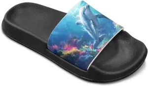 Shark Kids Slide Sandals Quick Drying Pool Slides for Boys Girls