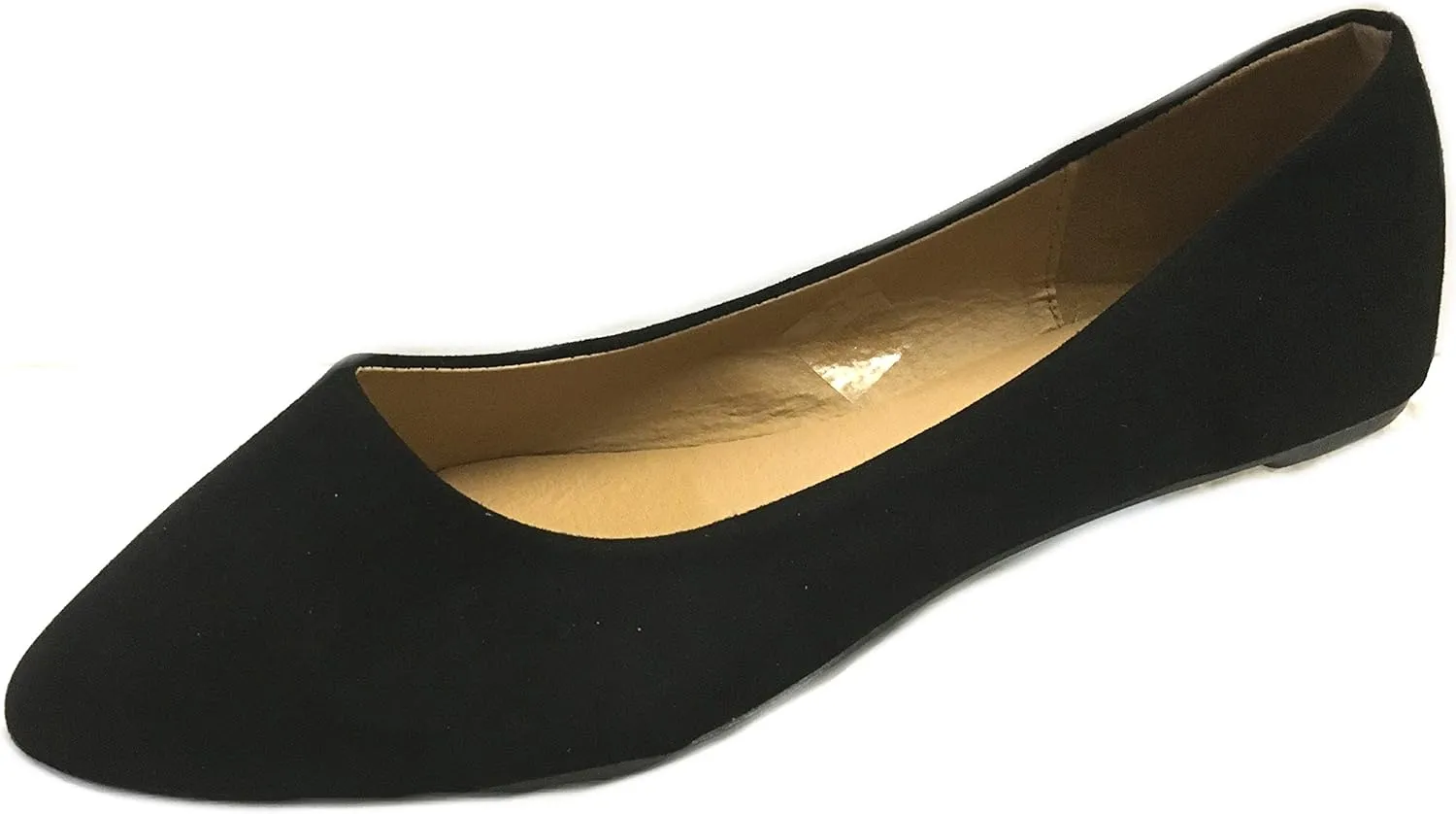 Shoes 18 Womens Faux Suede Rhinestone Ballerina Ballet Flats Shoes