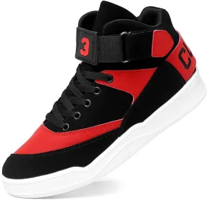 Shoes Men's High Top Fashion Sneakers Outdoor Casual Sports Shoes Training Leather Shoes Mens Flats
