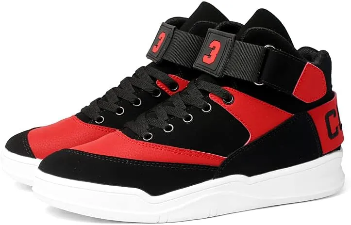 Shoes Men's High Top Fashion Sneakers Outdoor Casual Sports Shoes Training Leather Shoes Mens Flats