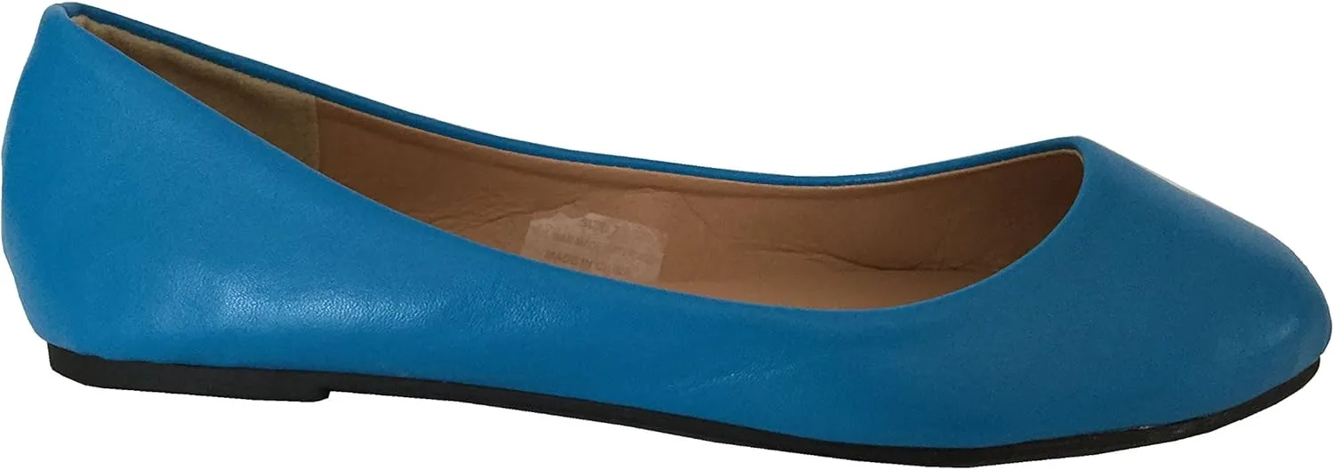 Shoes8teen Womens Ballerina Ballet Flats Shoes Leopard & Solids 14 Colors