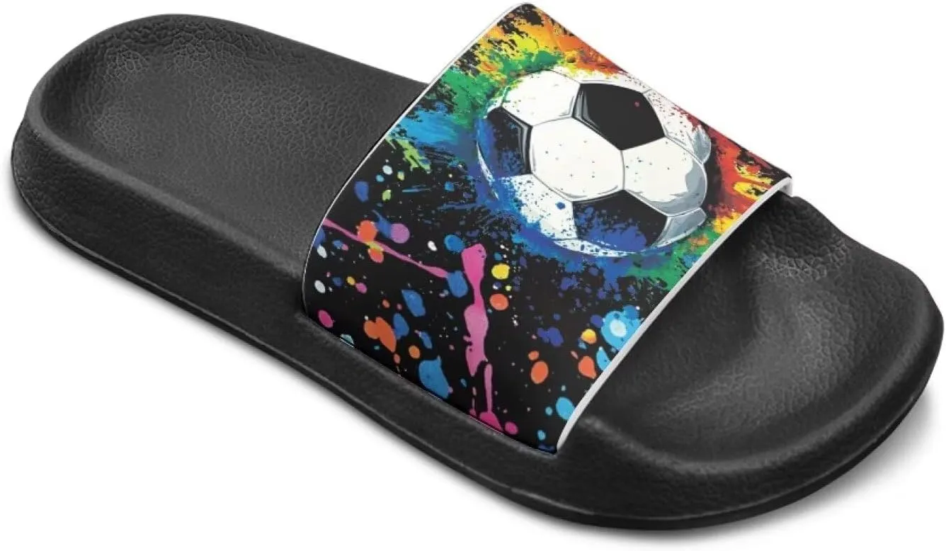 Slide Sandals for Boys Quick Dry Summer Slippers Kids Lightweight Pool Sandals