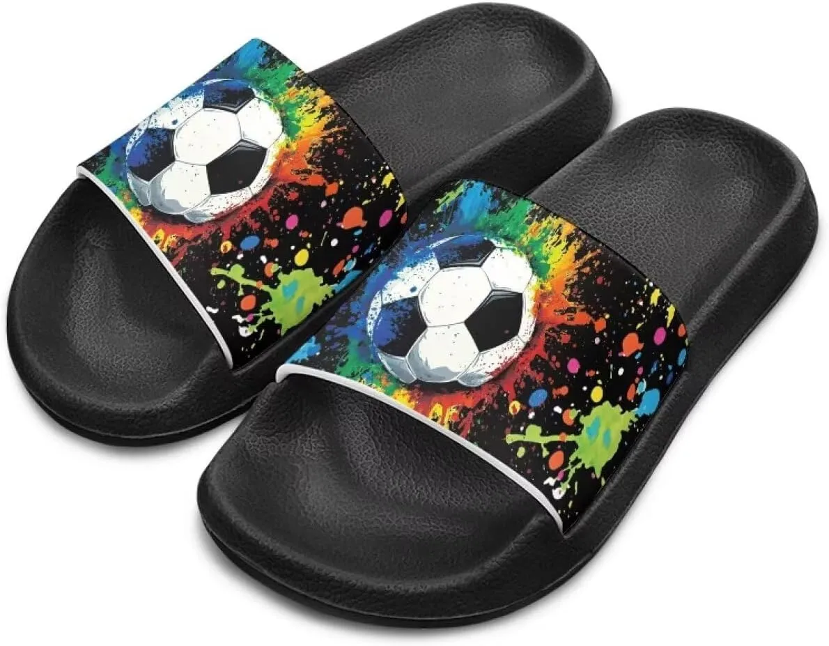 Slide Sandals for Boys Quick Dry Summer Slippers Kids Lightweight Pool Sandals