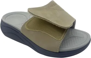 Slide Sandals for Women with Adjustable Width Arch Support Orthotic for Plantar Fasciitis Swollen Feet Pain Relief Neuropathy