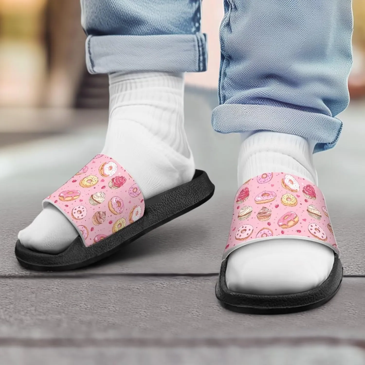 Slides for Boys Girls Quick Drying Kids Slides Sandals Non-Slip