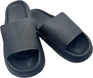 Slides Pillow Slippers for Women and Men Non Slip Quick Drying Shower Slides Bathroom Sandals | Thick Sole | Anti-Slip Cloud Slippers Lightweight Spa Open Toe Shower Sandals | Indoor & Outdoor
