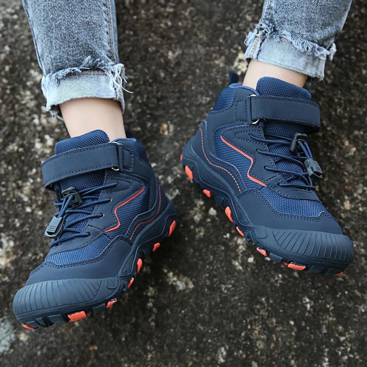 Sneaker Booties For Boys Kids Outdoor Running Walking Non Slip Shoes Childrens Open Toe Ankle Sport Boots Comfy Light
