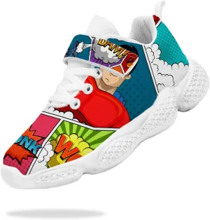 Sneakers for Boys Girls Kids Cartoon Animals Painted Running Shoes Children Outdoor Tennis Shoes