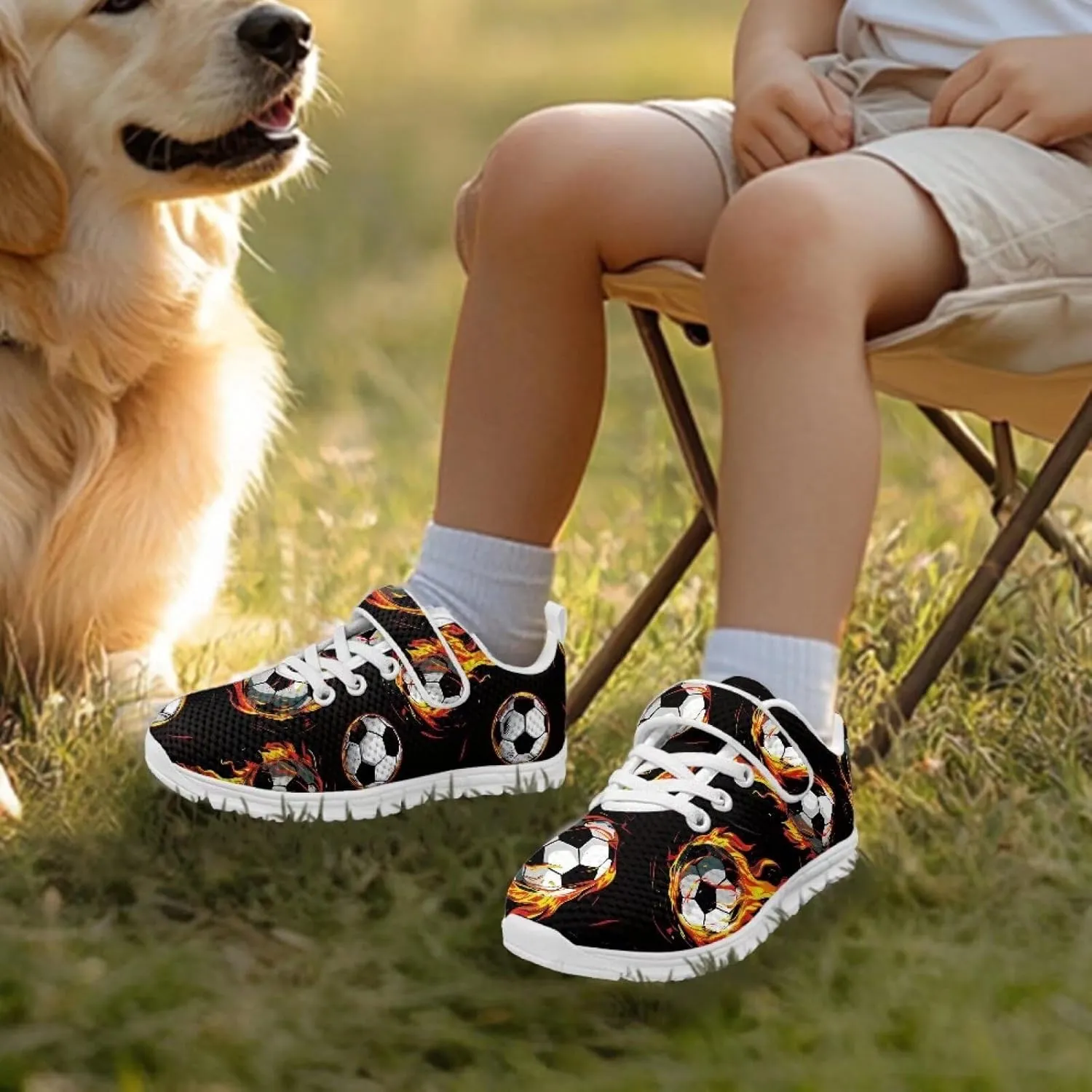 Sneakers for Boys Size 11-15 Lightweight Cool Design for Outdoor Activity