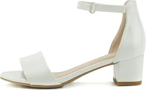 Soda Kids/Children/Girls KICK-2 Wide band Comfortable Sole with Velcor Ankle Strap Block Heel Counter Back Fashion Sandals Shoes