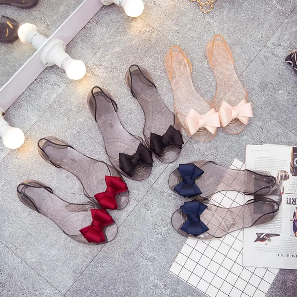 Spring Bowknot Sandals Shoes Jelly Shoes Summer Footwear Fashion Sandals