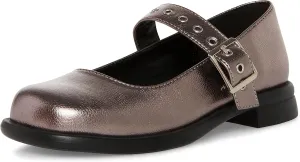 Steve Madden Girls Shoes Girls Bitsy Mary Jane Flat, Pewter, 3 Little Kid