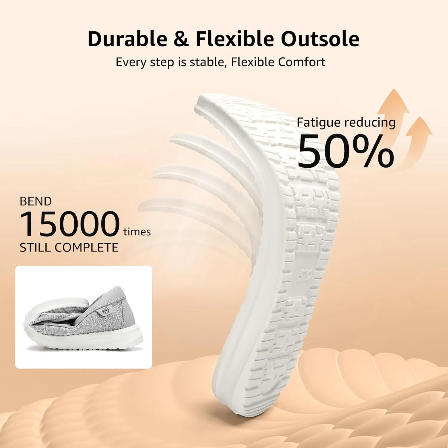 STQ Boat Shoes Men's Business Casual Shoes Slip on Dress Sneakers with Arch Support Insole Lightweight Orthopedic Walking Loafers for Plantar Fasciitis
