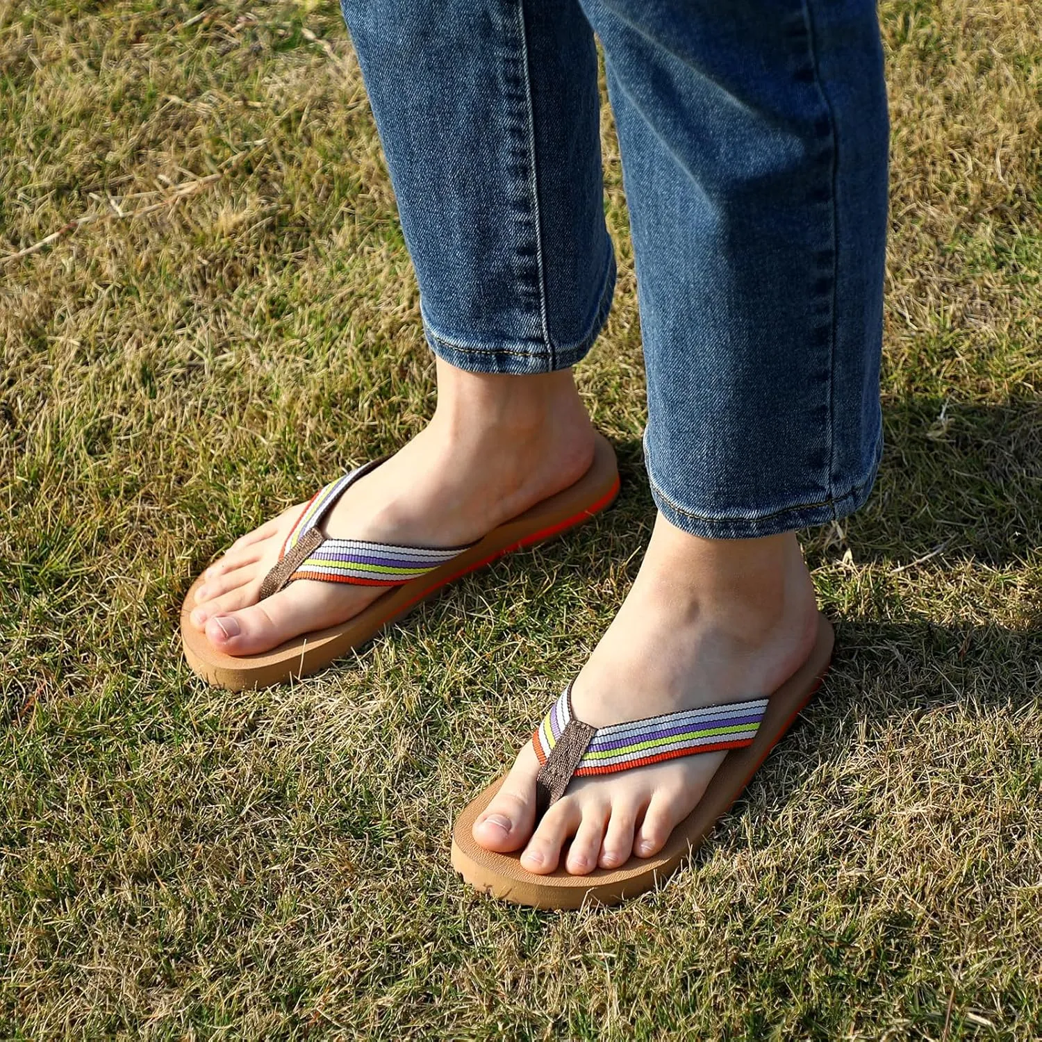 STQ Womens Quick Dry Flip Flops丨Arch Support Thong Sandals
