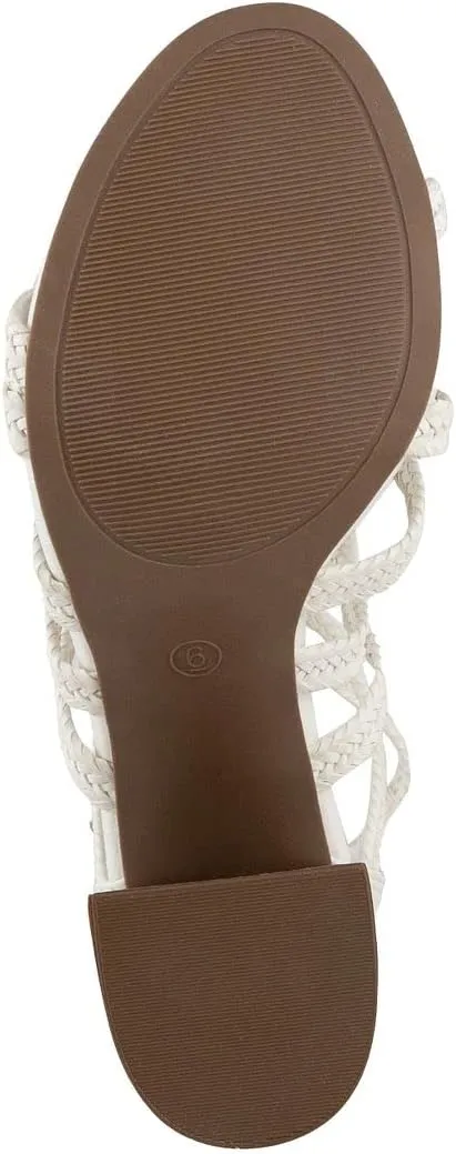 Sugar Womens Open Toe Strappy Gladiator Sandals with Buckle Closure - Heeled Sandals - Ankle Strap Shoes
