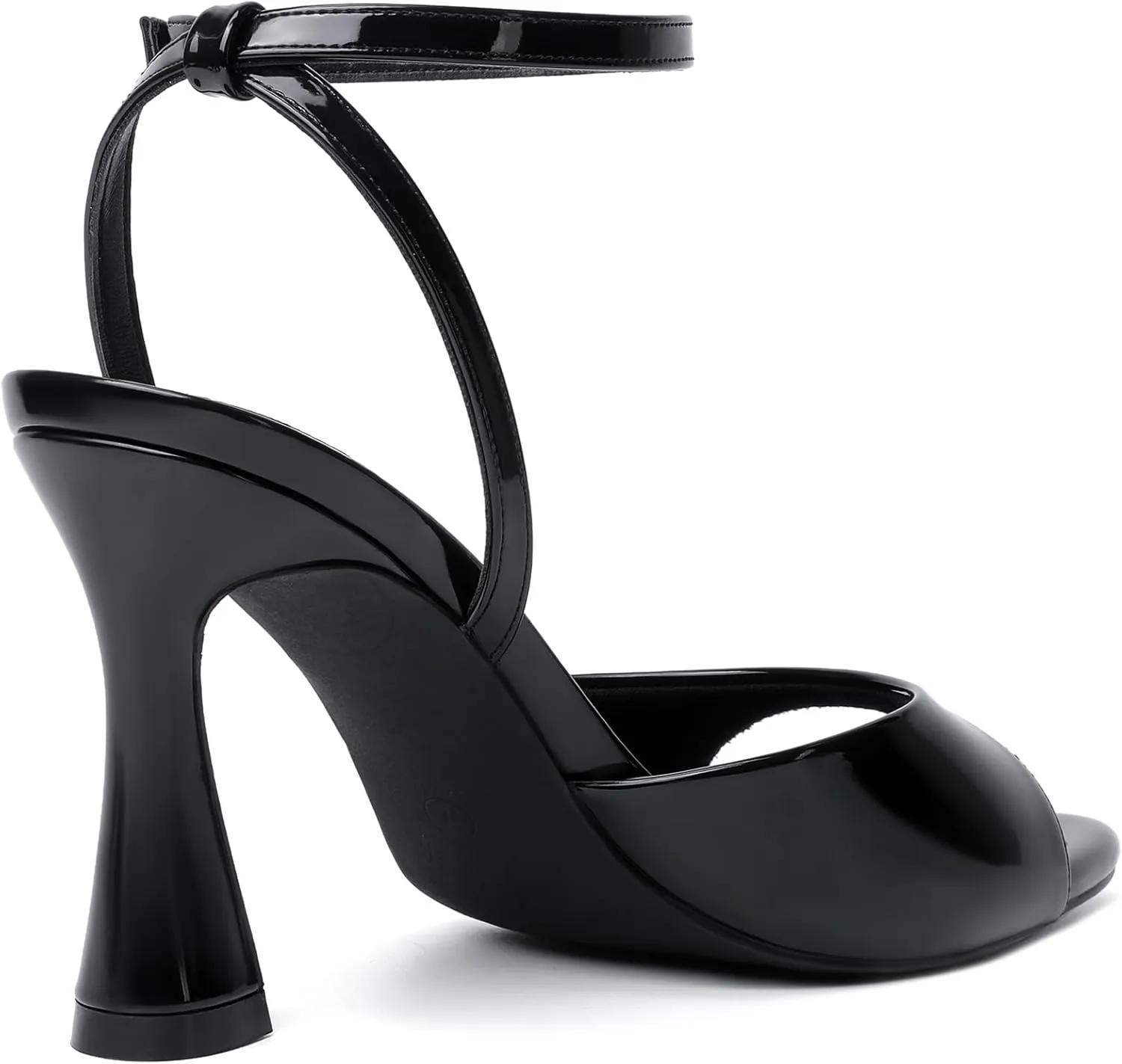 Susanny High Heels for Women Pointed Open Toe Strappy Chunky Block Heels Ankle Strap Stiletto Kitten Heeled Sandals Wedding Bridal Party Prom Sexy Dress Shoes