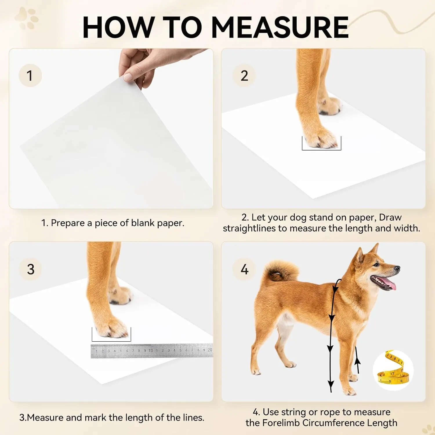 Suspender Boots for Medium Large Dogs, Tall Dog Boots Anti-Slip & Fall Waterproof Dog Shoes Leggings, Adjustable Paws Protector for Dogs Winter Snow Rain Hiking (M)