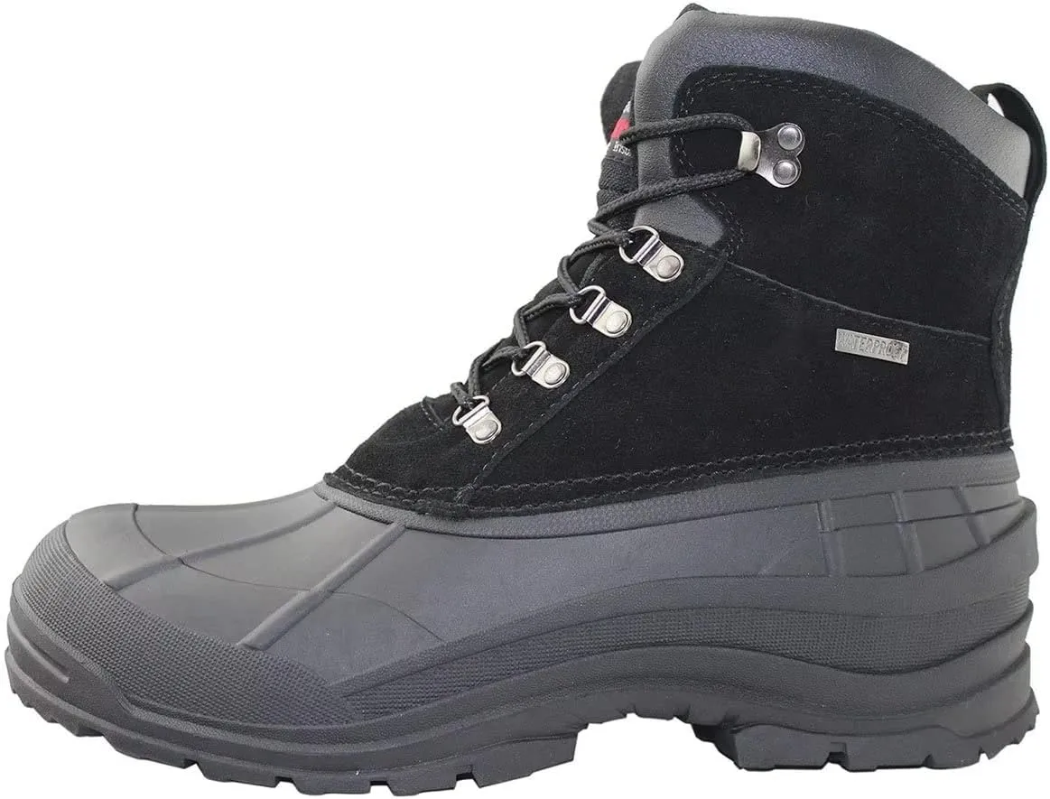 Tanleewa Waterproof Men Snow Boots Leather Winter Shoes Non-Slip Insulated Warm Winter Boots Fashion Boots