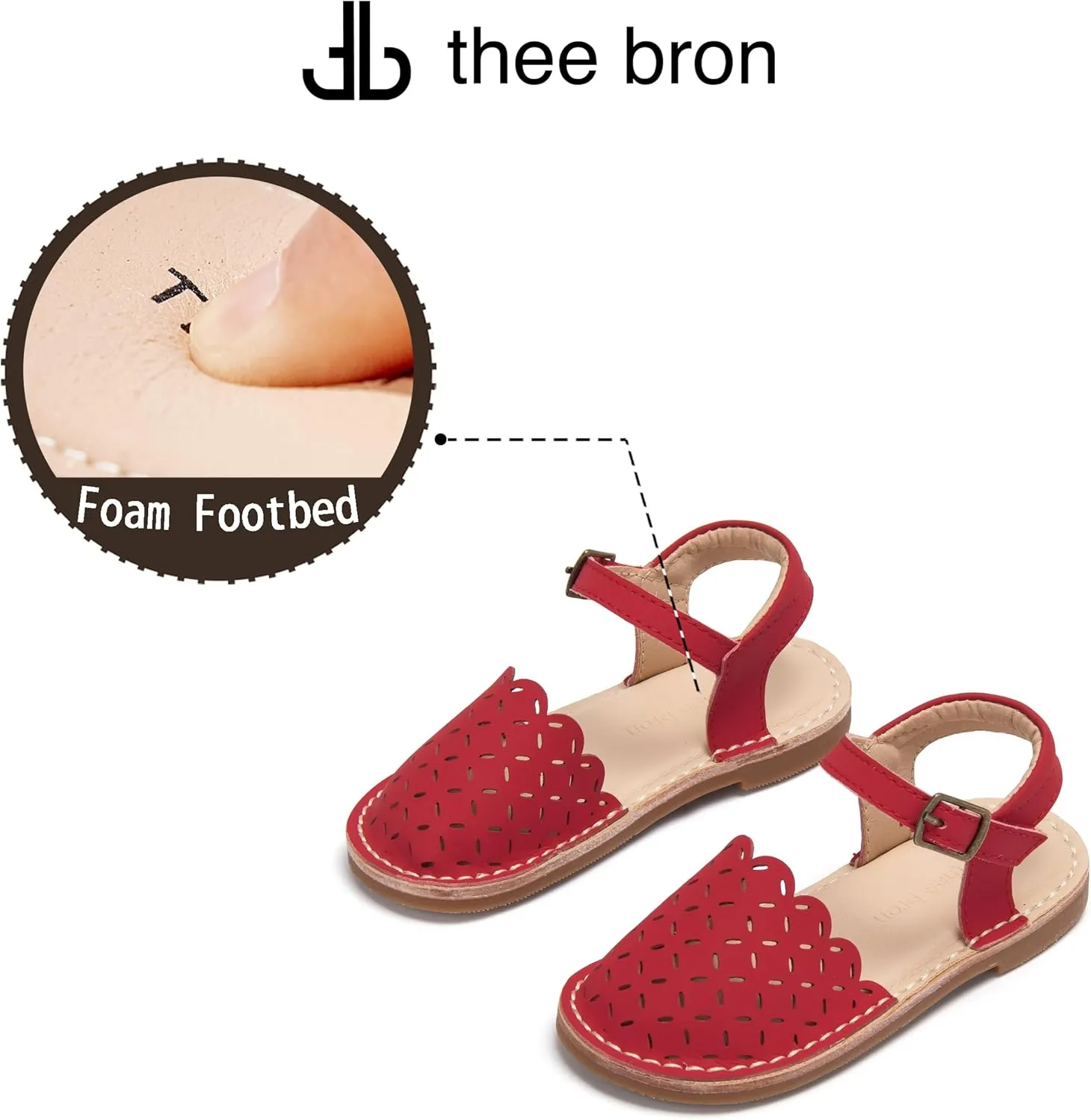 THEE BRON Girls Comfort Sandals Kids Shoes Sandals Filles Sandales
