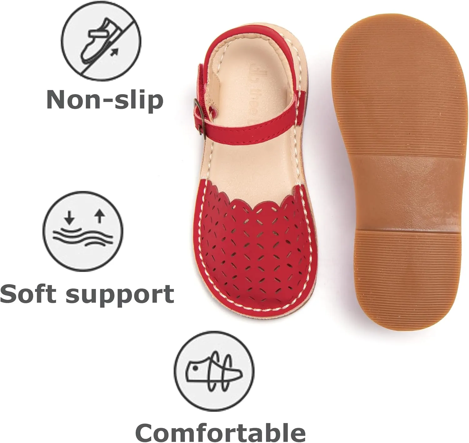 THEE BRON Girls Comfort Sandals Kids Shoes Sandals Filles Sandales