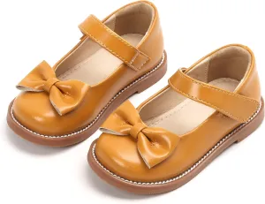 THEE BRON Toddler Girls Mary Jane Flats Kids School Uniform Party Dress Shoes